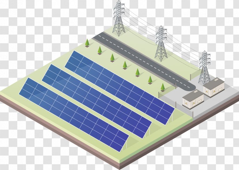 Energy Photovoltaic Power Station Solar Panels Transparent PNG
