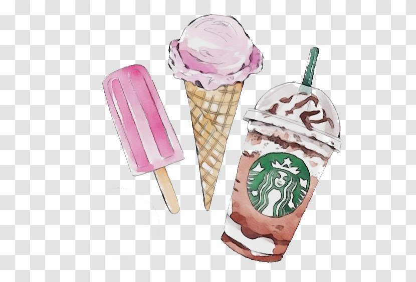 Ice Cream Cone Background - Flavor - Milkshake Transparent PNG