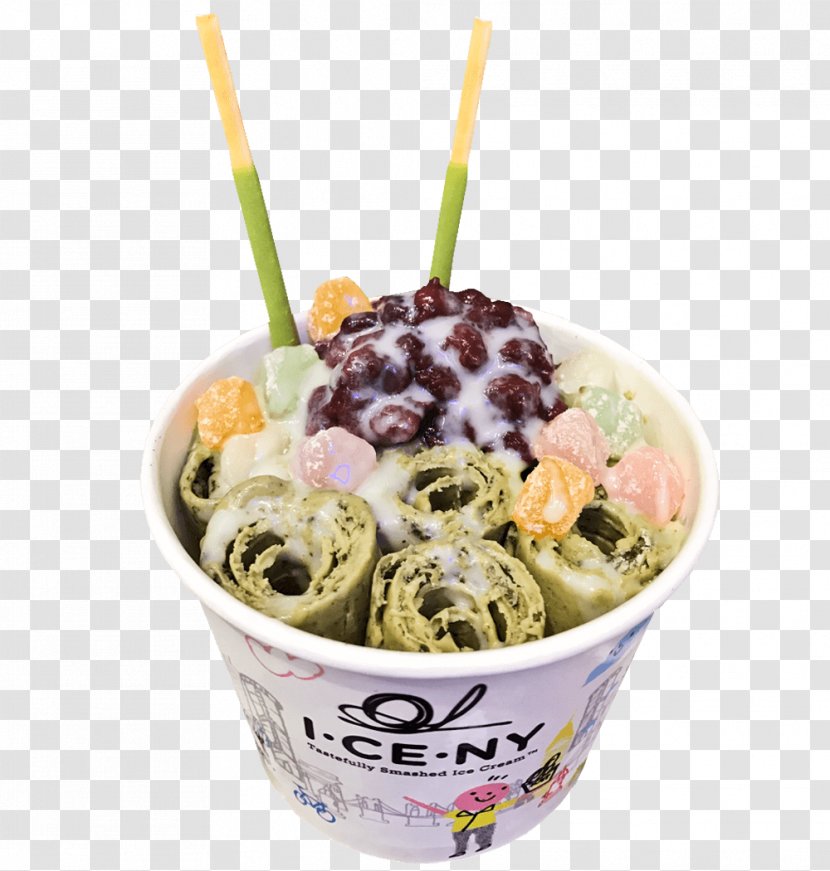 Gelato Green Tea Ice Cream Matcha Frozen Yogurt Transparent PNG