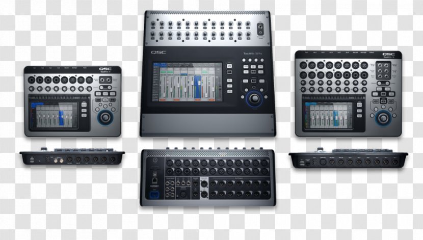 QSC TouchMix-16 Audio Products Mixers TouchMix-8 Digital Mixing Console - Mackie - Receiver Transparent PNG