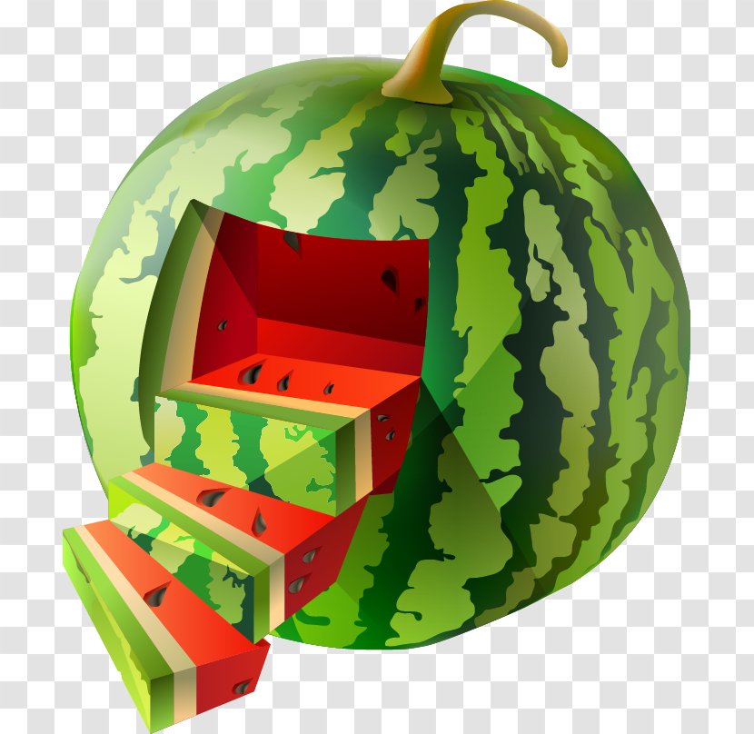 Watermelon Citrullus Lanatus Euclidean Vector Transparent PNG