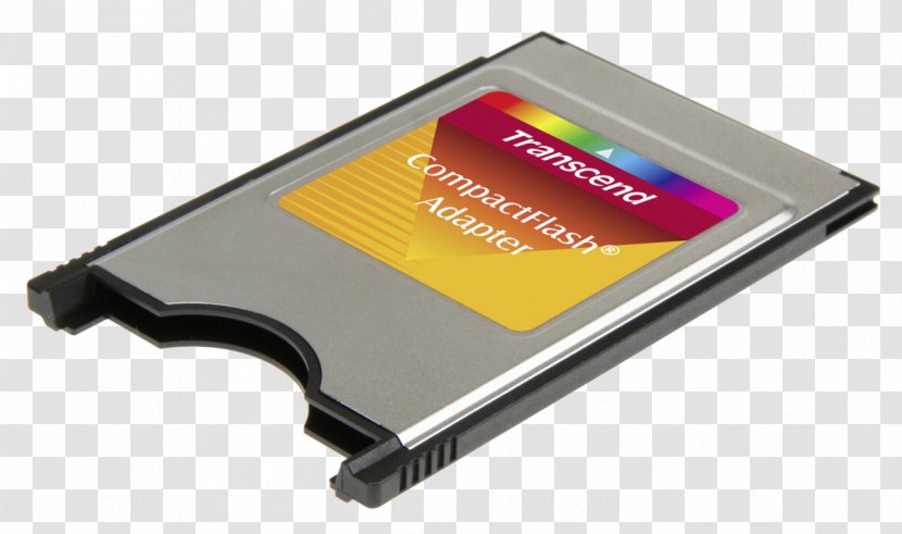 PC Card CompactFlash Adapter Flash Memory Cards Transcend Information - Secure Digital - USB Transparent PNG