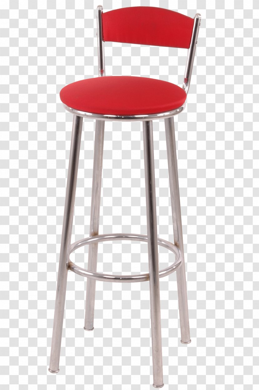 Table Bar Stool Chair Kitchen Seat - Swivel - Red Chairs Transparent PNG