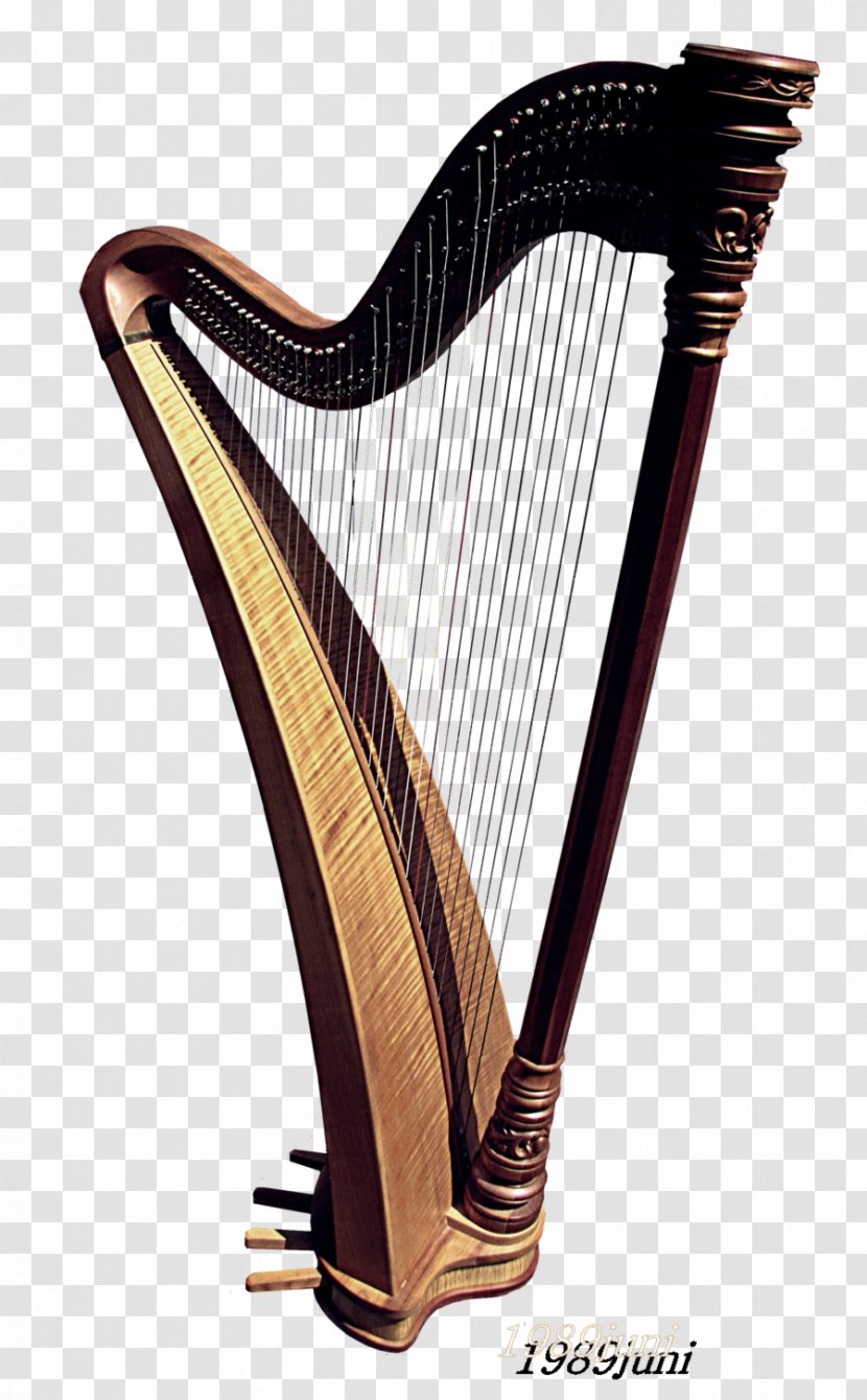 Harp Musical Instrument DeviantArt - Cartoon - Delicate Transparent PNG