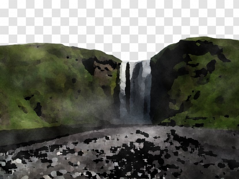 Waterfall - Water Resources - Rock Feature Transparent PNG
