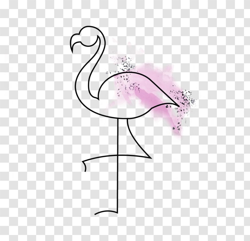 Pink M Feather Beak - Design Transparent PNG