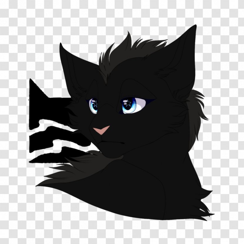 Whiskers Domestic Short-haired Cat Clip Art - Black M Transparent PNG