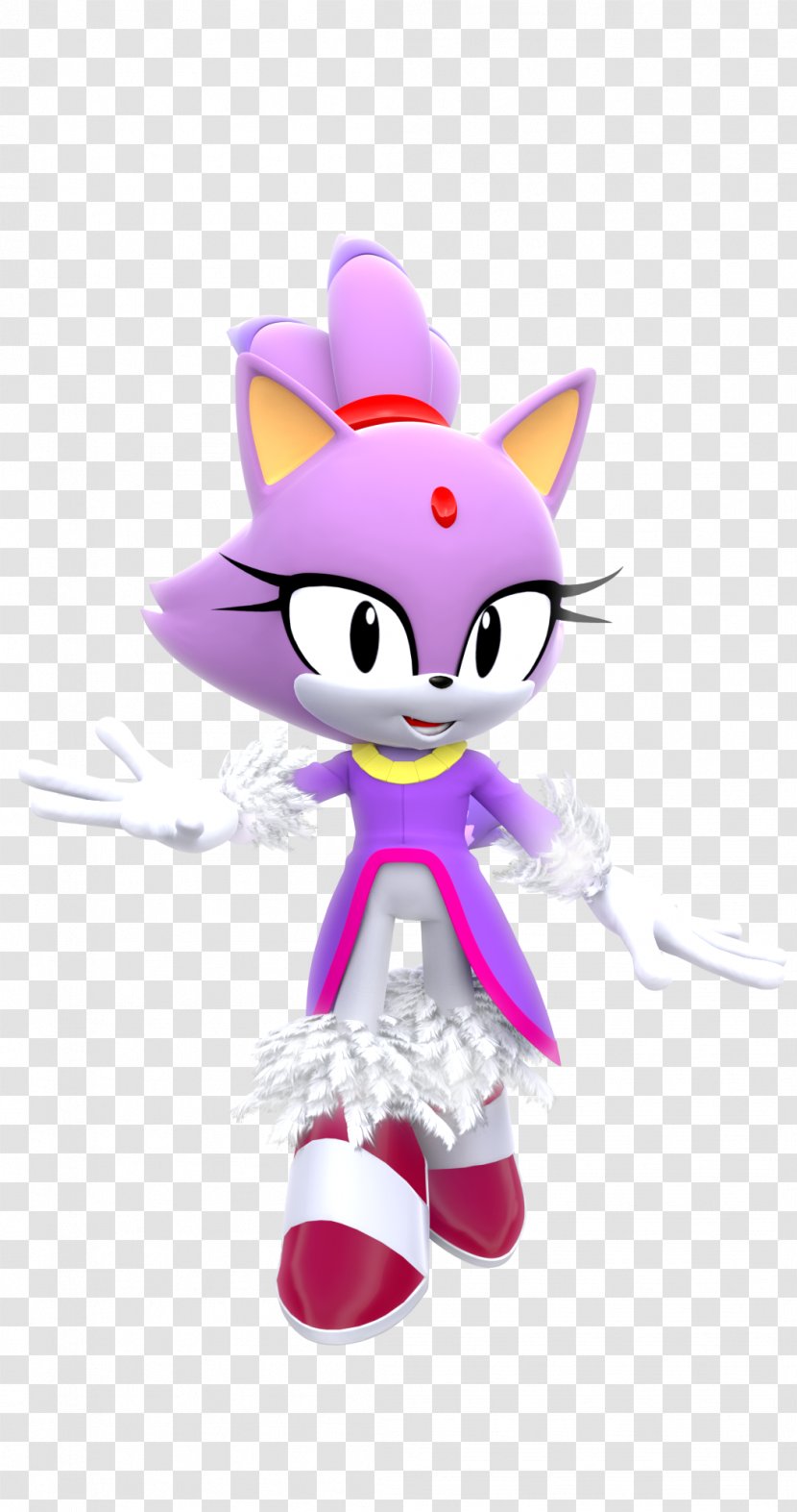 Blaze The Cat Kitten Sonic Classic Collection 3D - Mario At Olympic Games Transparent PNG