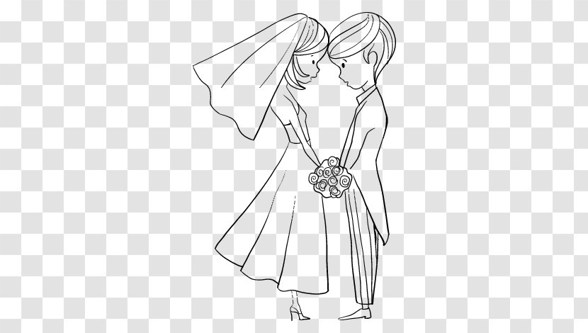 Coloring Book Drawing Love Sketch - Flower - Husband Wife Transparent PNG