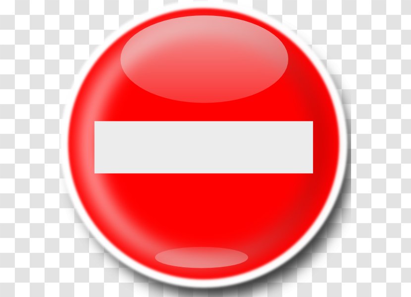 Clip Art - Traffic Sign - No Enter Transparent PNG