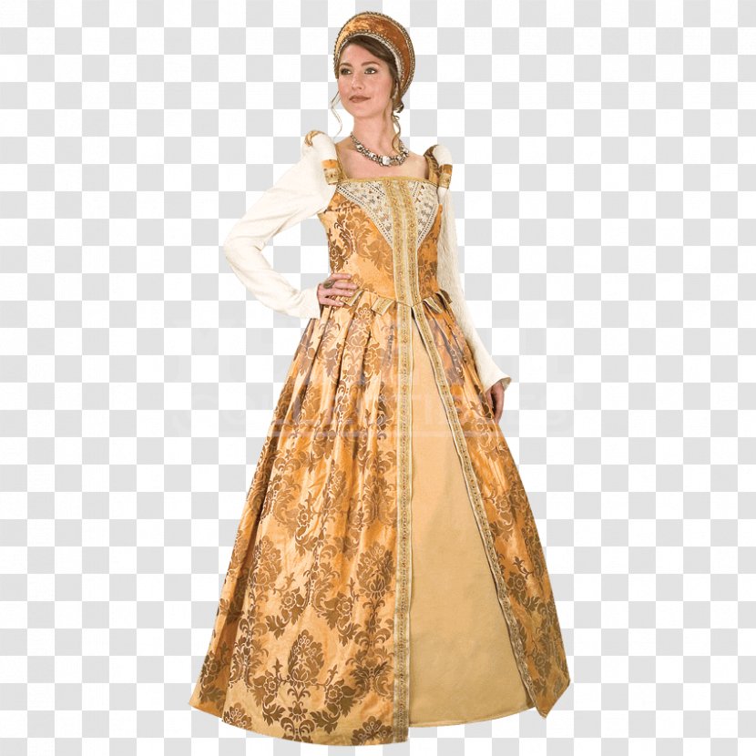 Renaissance Middle Ages Clothing Gown Wedding Dress - Dresses Transparent PNG