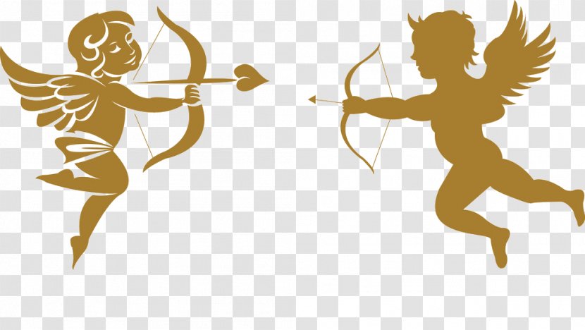 Cupid Arrow Silhouette - Heart - Cupid's Transparent PNG