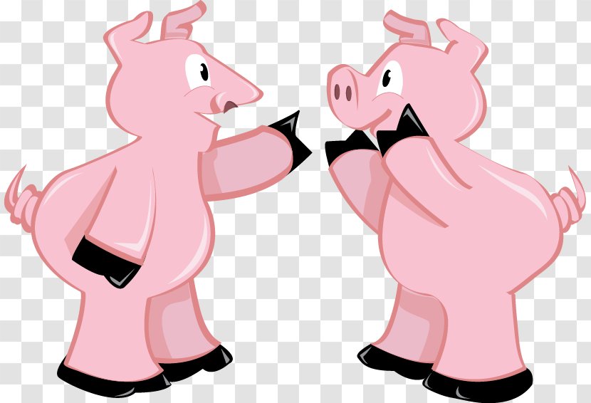 Pig Cartoon Animal Clip Art - Tree - Nose Transparent PNG