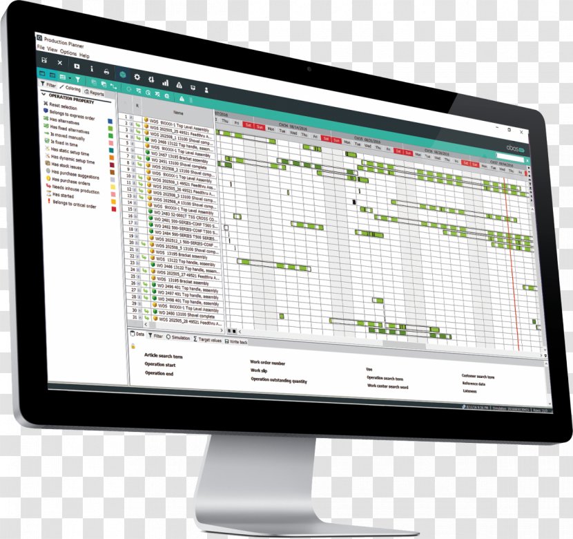 Computer Monitors Enterprise Resource Planning Abas ERP WIZZOO Limited Management - Screen - Marketing Transparent PNG