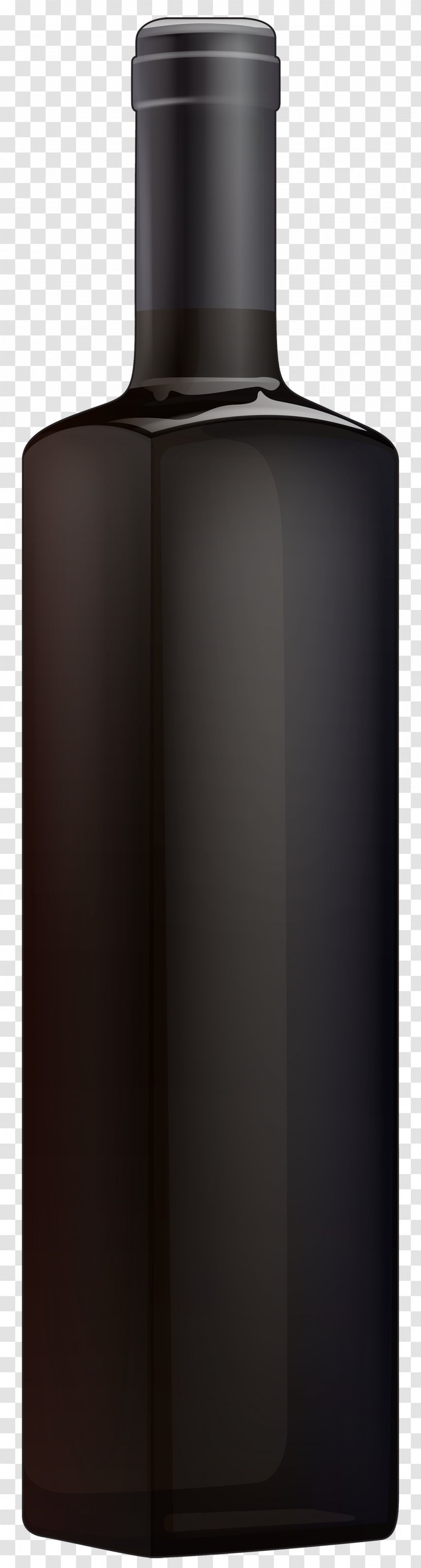 Wine Beer Bottle Clip Art - Black Transparent PNG