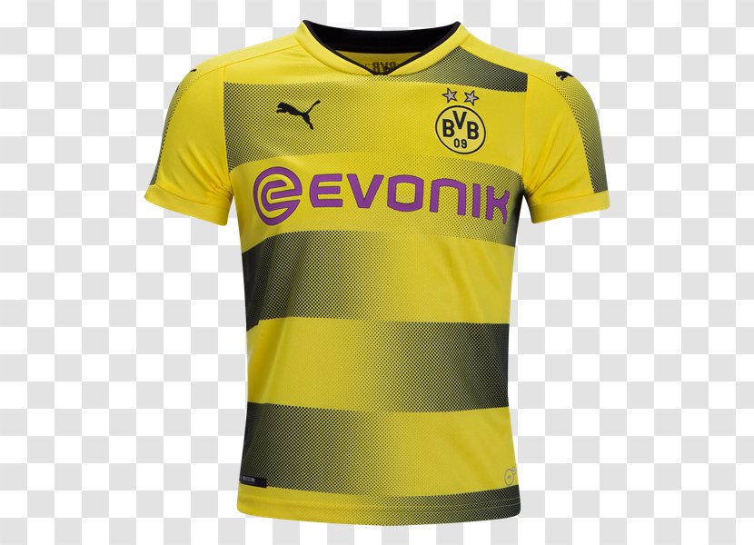 Borussia Dortmund Bundesliga Kit Jersey T-shirt - T Shirt - Kid Soccer Transparent PNG