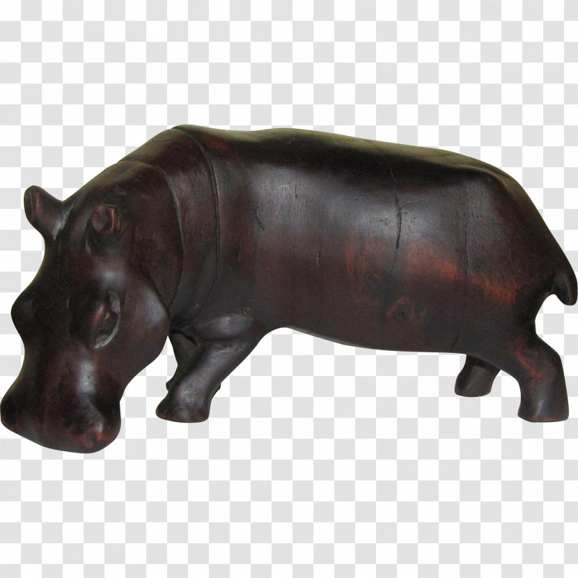 Pig Cattle Animal Figurine Snout - Hippo Transparent PNG