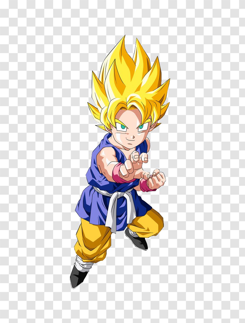 Goku Gohan Uub Vegeta Super Saiyan - Watercolor - Dragon Village Transparent PNG