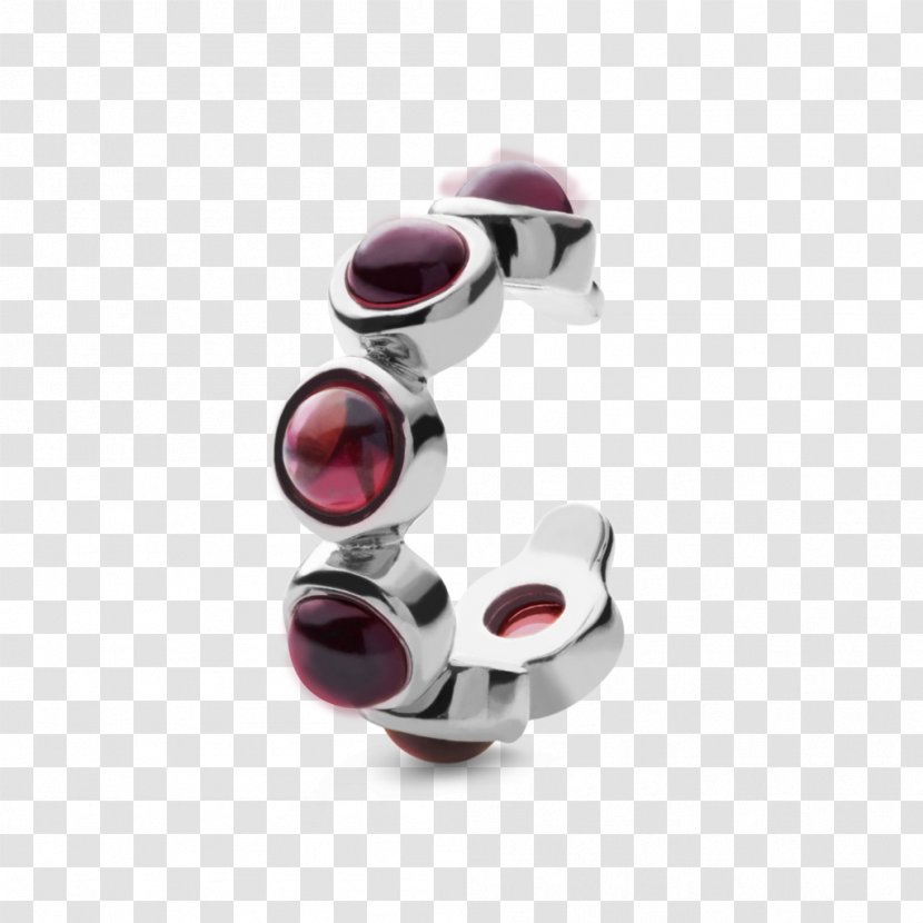 Ruby Silver Body Jewellery - Gemstone Transparent PNG