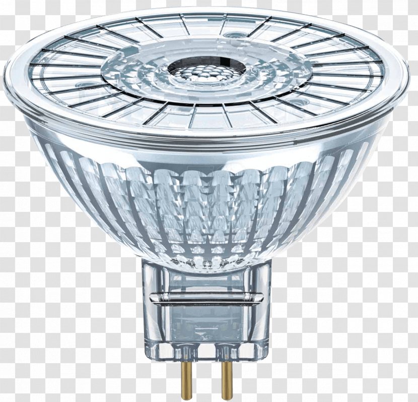 Multifaceted Reflector LED Lamp Bi-pin Base Incandescent Light Bulb Osram - Dimmer Transparent PNG