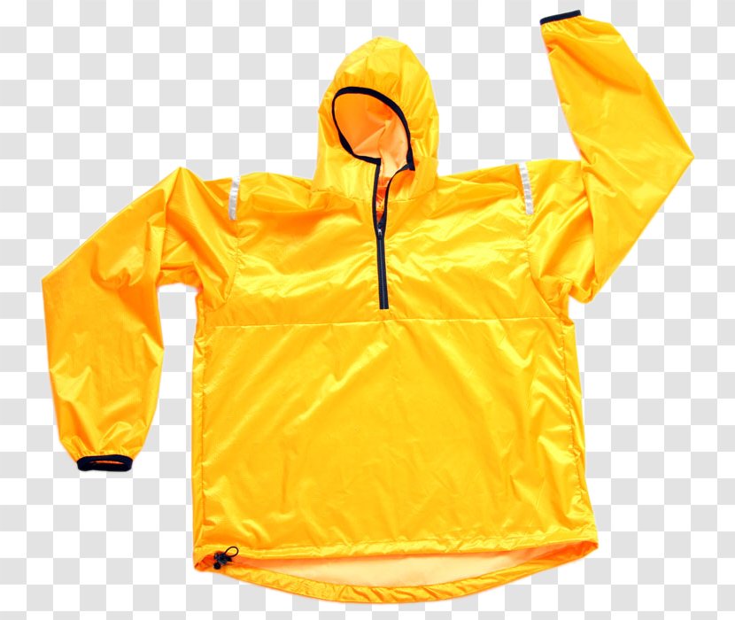 Raincoat Jacket Clothing Fill Power Zipper - Yellow Transparent PNG