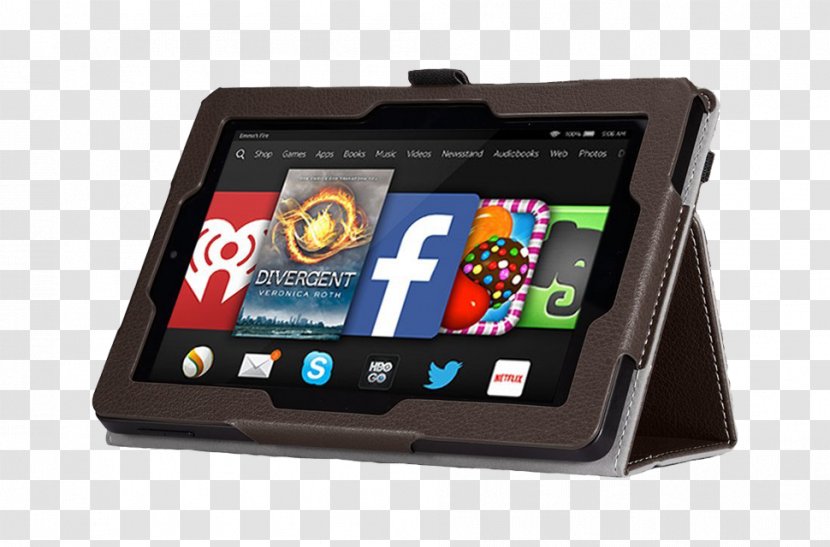 Amazon.com Fire HD 10 HDX IPad Leather - Hdx - The Trend Of Folding Transparent PNG