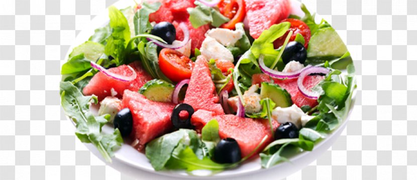 Greek Salad Mediterranean Diet Watermelon Cuisine Vegetable - Meat - Caesar Transparent PNG