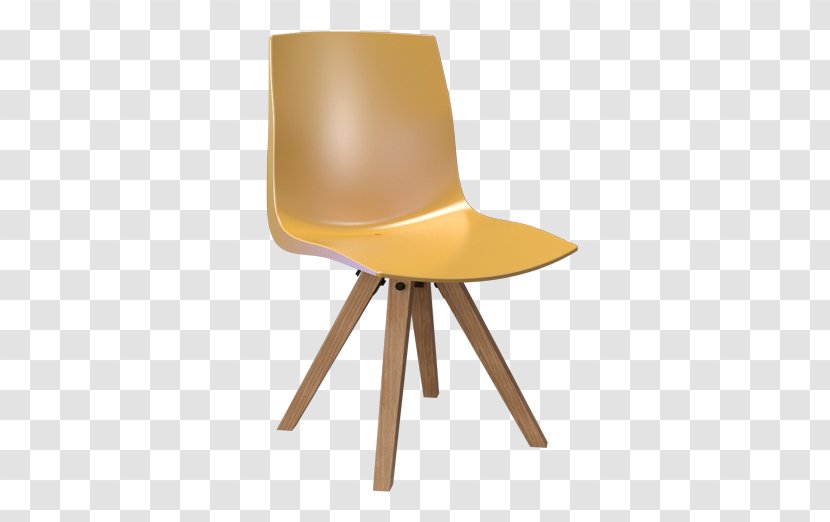 Chair Furniture Plastic Yellow Color Transparent PNG