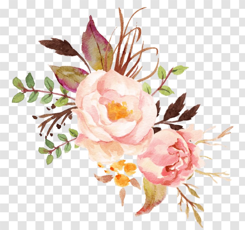 Floral Design Watercolor Painting Flower Bouquet Art - Rose Family Transparent PNG