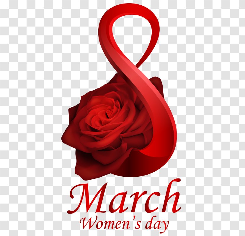 International Women's Day Image March 8 Garden Roses Clip Art - Rose - 28 Events Transparent PNG