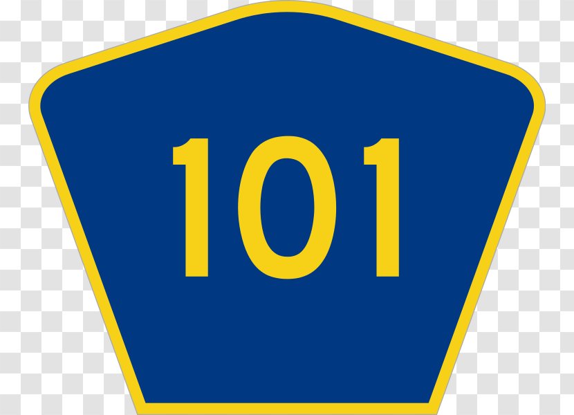 Traffic Sign United States Of America County Routes In California US Highway - Rectangle - Original 101 Transparent PNG