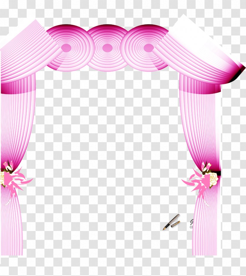 Wedding Clip Art - Pink - Arches Transparent PNG