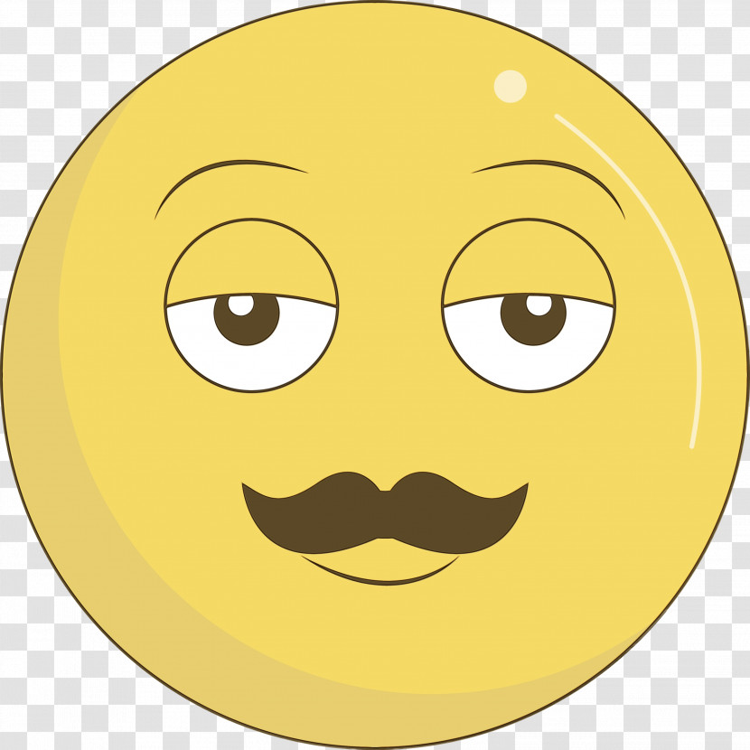 Smiley Yellow Line Meter Transparent PNG