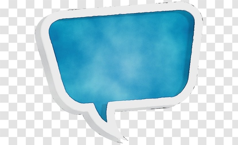 Watercolor Background - Rectangle - Electric Blue Transparent PNG