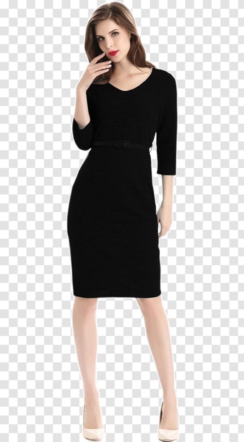 Little Black Dress Formal Wear Evening Gown Sleeve - Fashion - Woman Transparent PNG