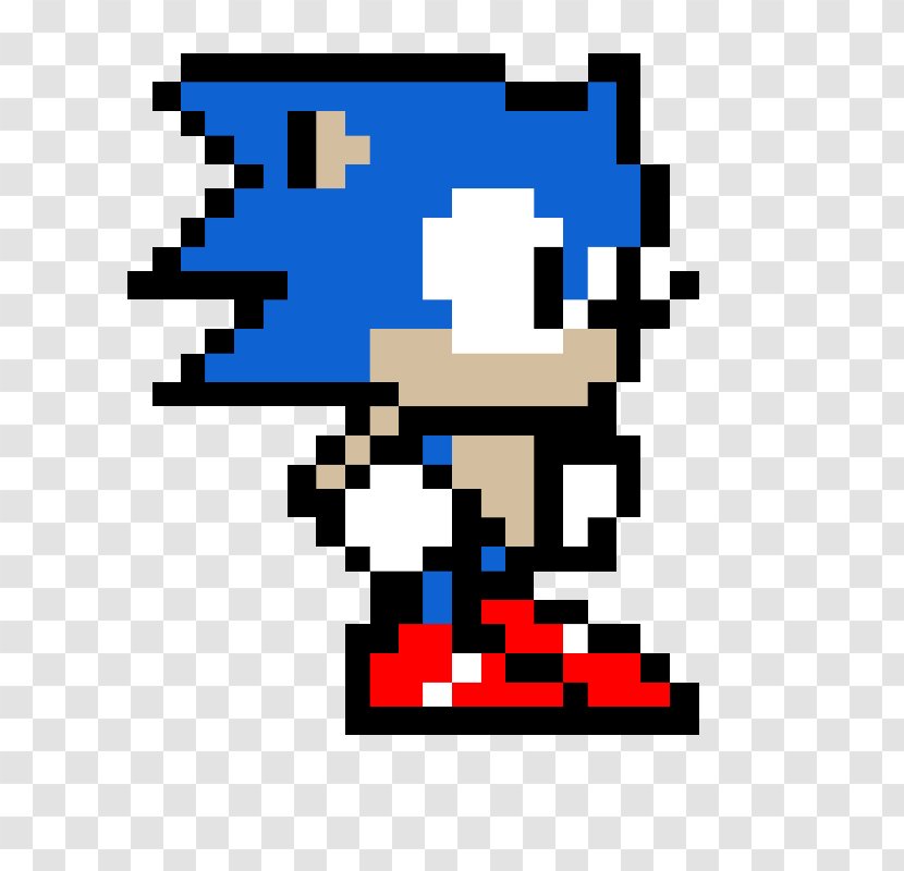 Sonic The Hedgehog Minecraft Pixel Art - Rectangle Transparent PNG