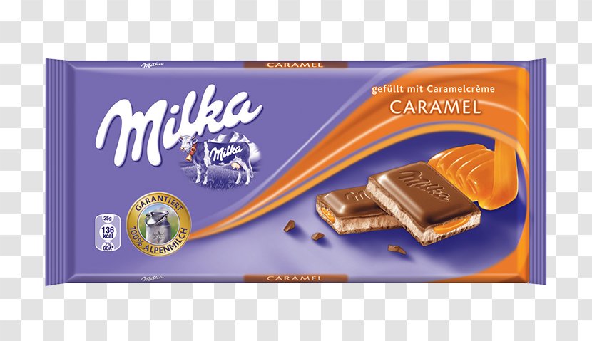 Chocolate Bar Milka White Cream - Caramel Popcorn Transparent PNG