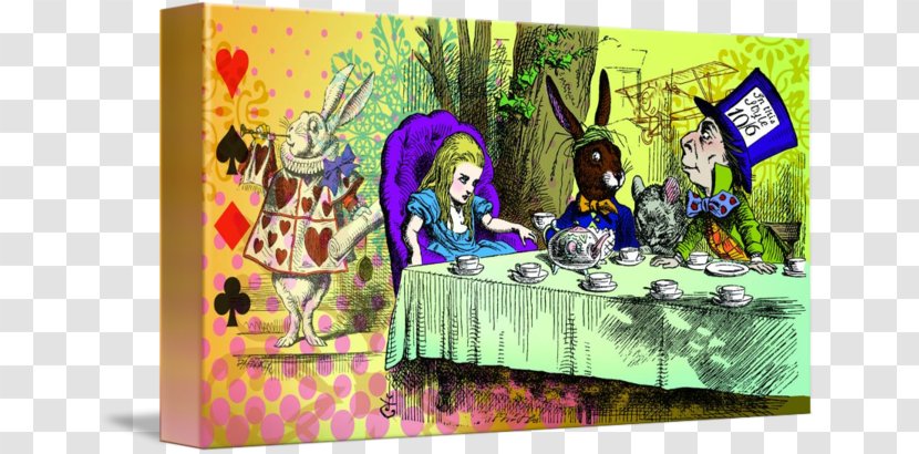 Mad Hatter Alice's Adventures In Wonderland Toy Text Post Cards - Tea Party Transparent PNG