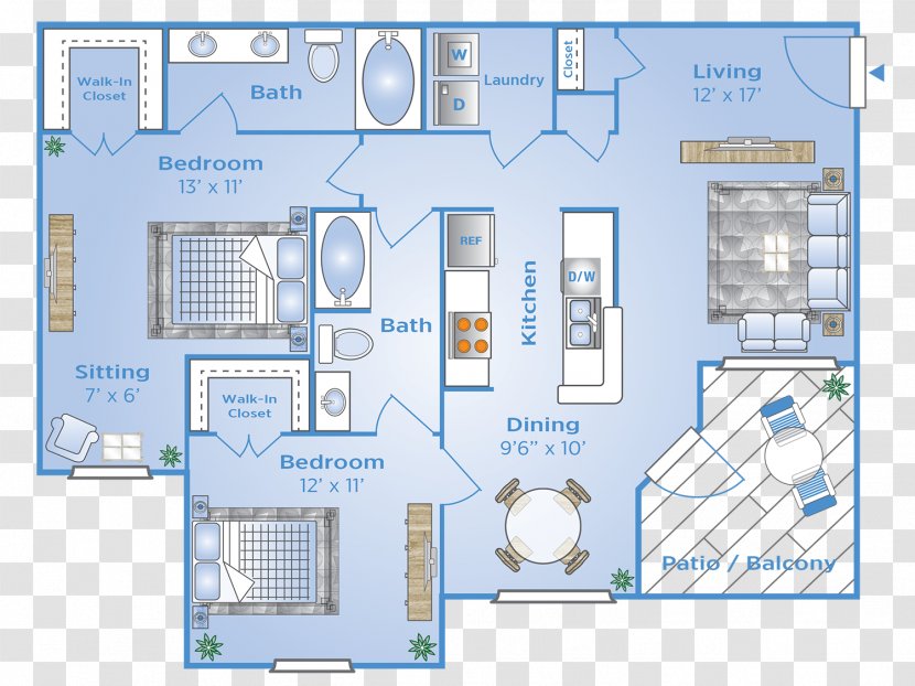 Floor Plan Advenir At Stone Park House Apartment Transparent PNG