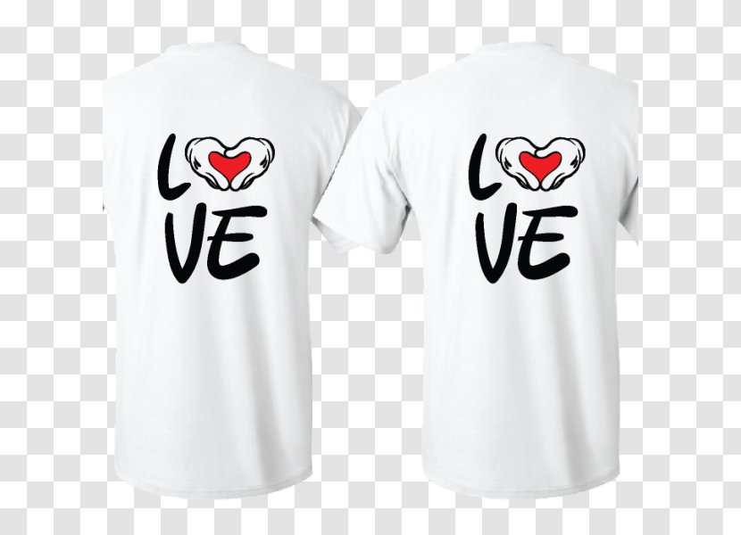 T-shirt Love Amazon.com Top - Sweater - Mickey Minnie Transparent PNG