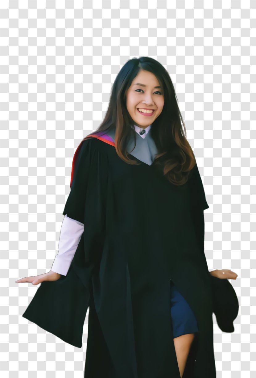 Robe Academician Academic Dress Sleeve Graduation Ceremony - Purple Transparent PNG