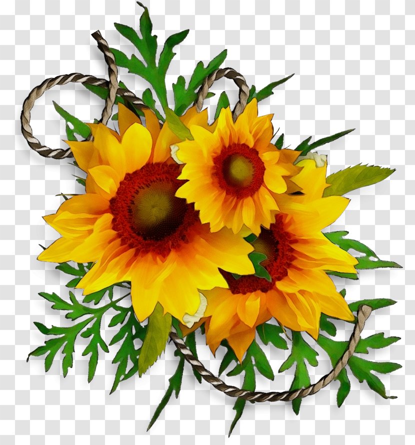 Bouquet Of Flowers Drawing - Plant - Annual English Marigold Transparent PNG