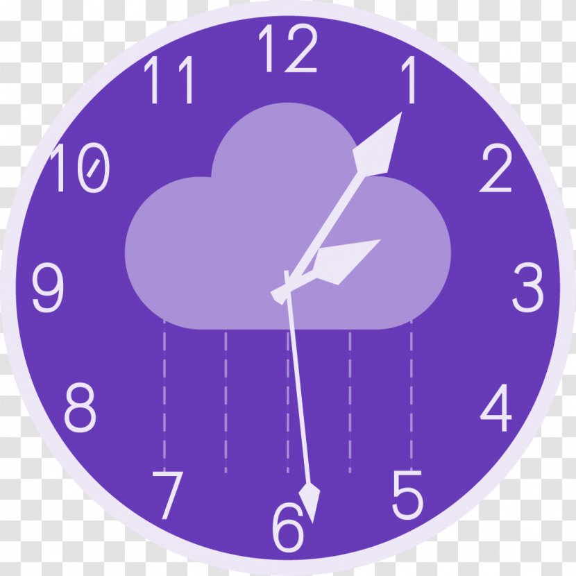Alarm Clocks Digital Clock Light Face - Electric Blue Transparent PNG