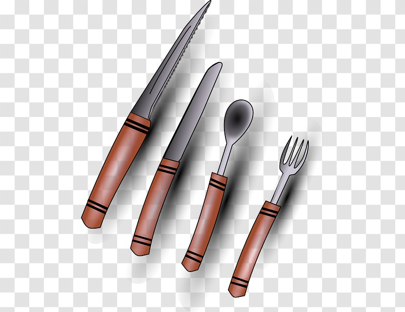 Cutlery Knife Kitchen Utensil Household Silver Fork - Spoon Transparent PNG
