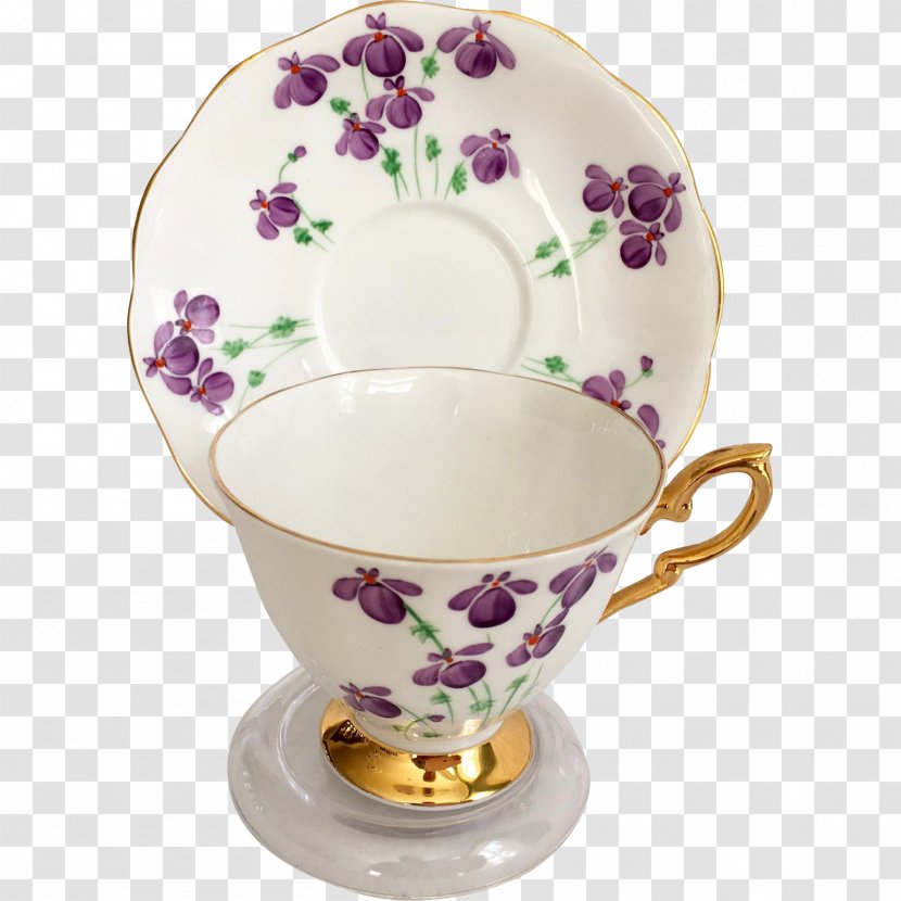 Tableware Saucer Coffee Cup Porcelain Lilac - Serveware Transparent PNG