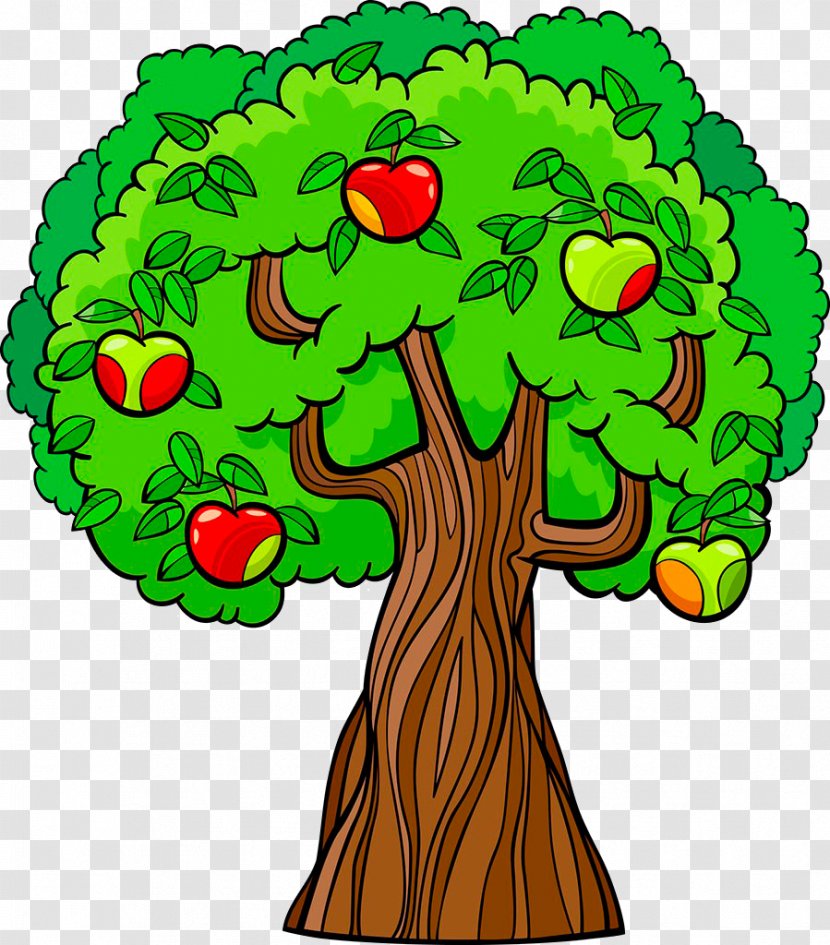 Cartoonist Stock Illustration - Plant - Cartoon Apple Tree Transparent PNG