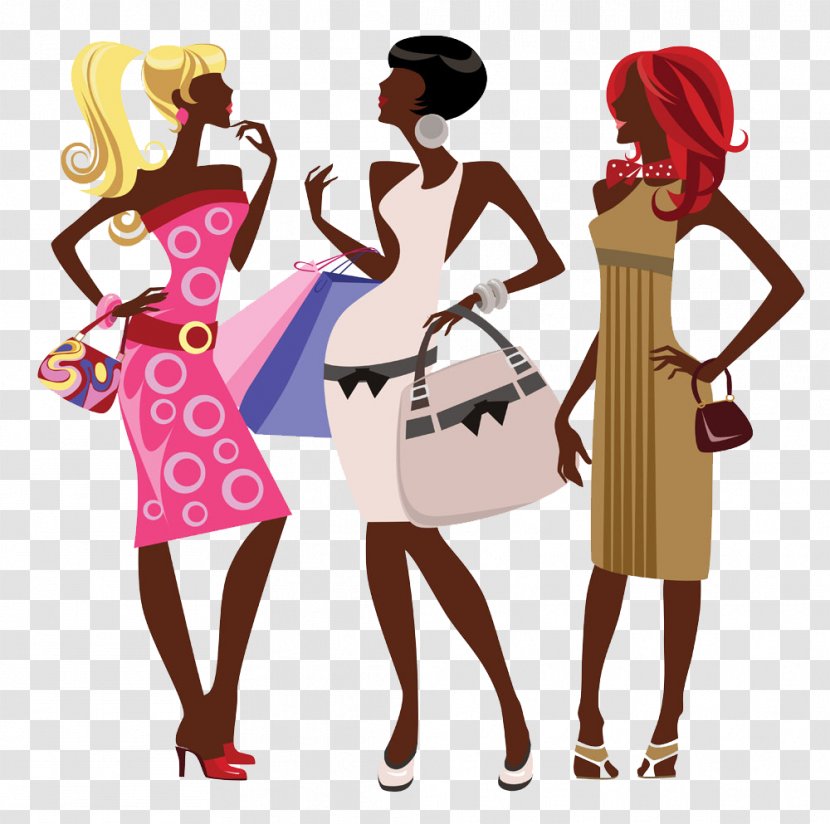 Silhouette Woman - Cartoon - Female Fashion Transparent PNG