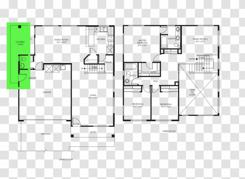 Floor Plan Paper House - Rectangle Transparent PNG