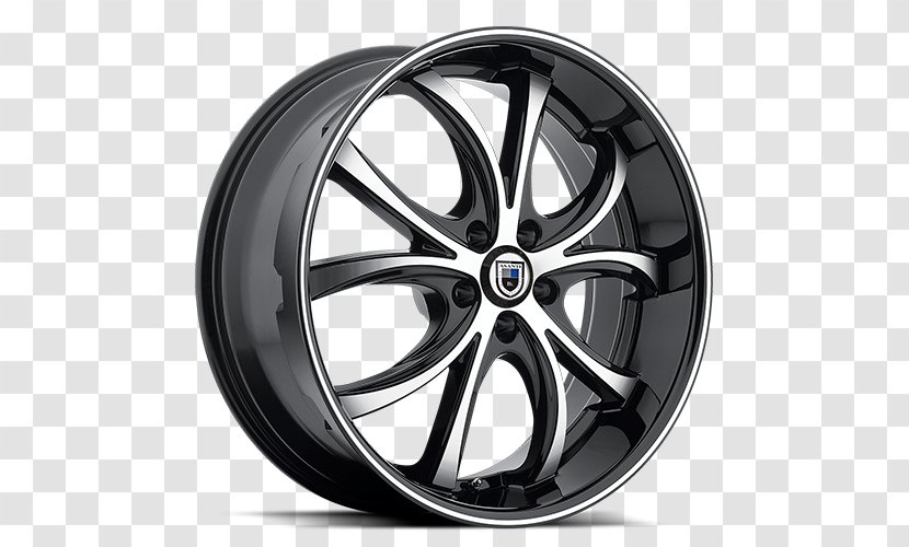 Car Rim Asanti Black Wheels - Spoke Transparent PNG