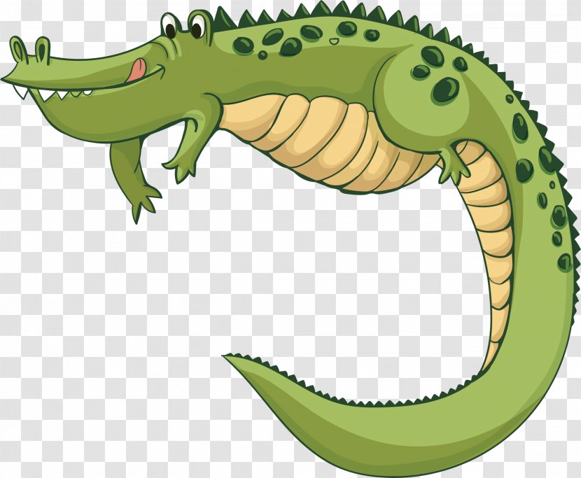 Euclidean Vector - Organism - Green Crocodile Transparent PNG
